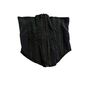 Trashy Naked Vixen Waist Cincher in Black Powerknit